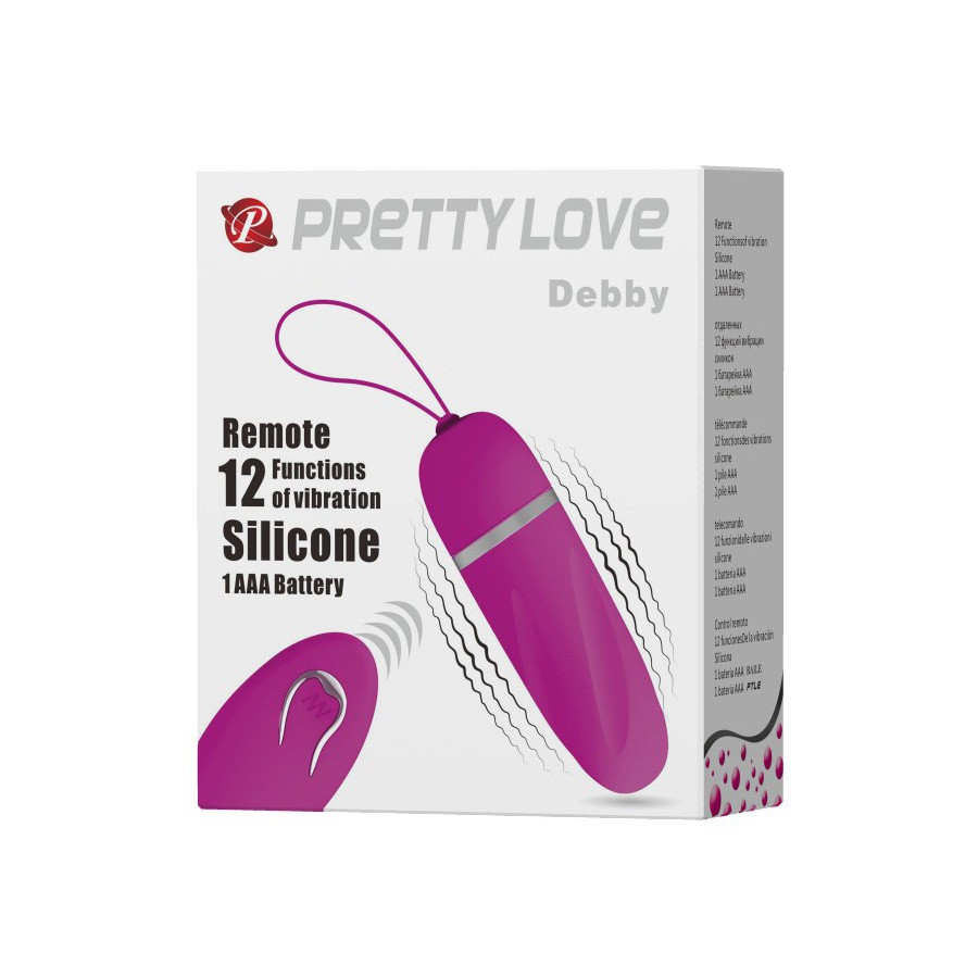 Oeuf Vibrant sans fil violet Debby - 8.5 x 2.8 cm