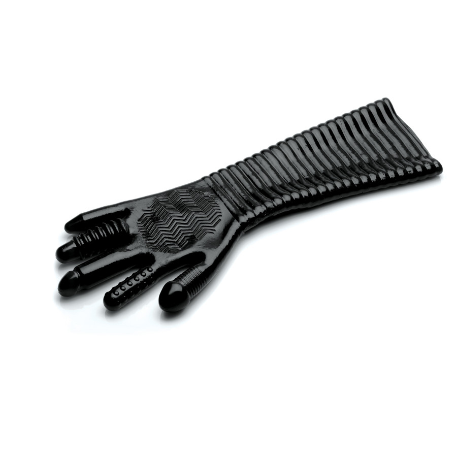 Gant Long Texturé Pleasure Fister Noir