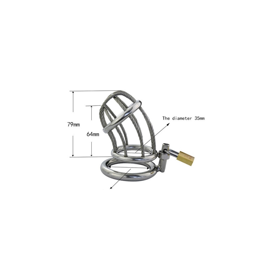 Cage de chasteté Wire 7.5 x 4 cm