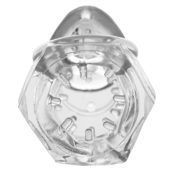 Cage de chasteté souple Detained 7cm Transparente