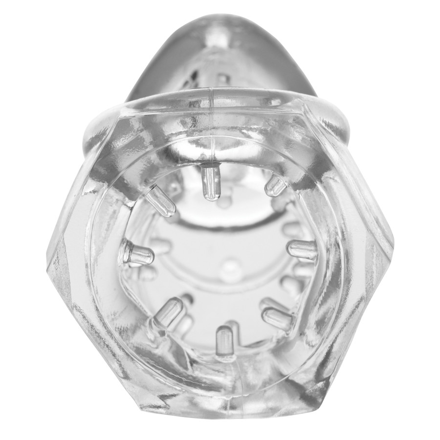 Cage de chasteté souple Detained 7cm Transparente