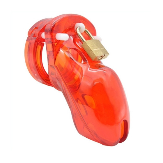Cage de chasteté locky 8 x 3.3 cm Rouge