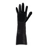 Gant Long Texturé Pleasure Fister Noir