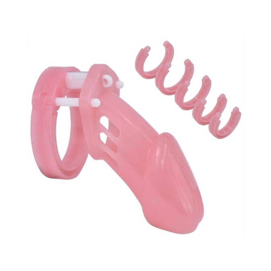 Cage de chasteté Locky 8 x 3.3 cm Rose