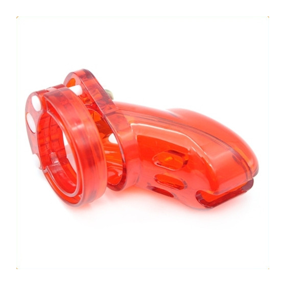 Cage de chasteté locky 8 x 3.3 cm Rouge