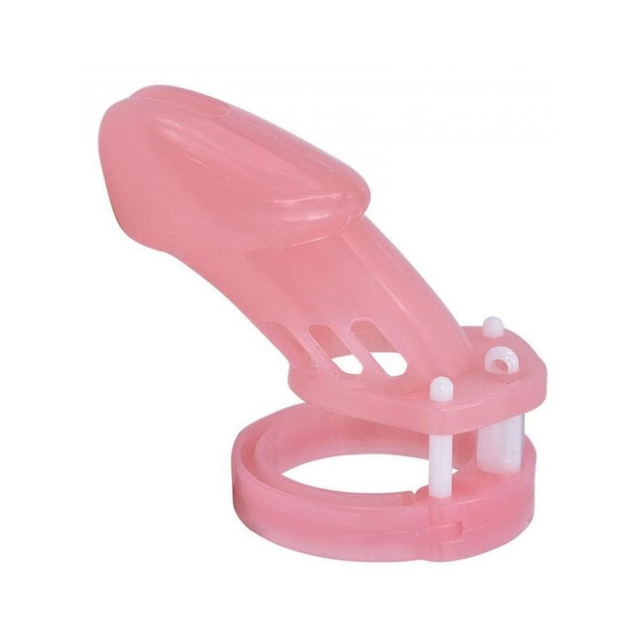 Cage de chasteté Locky 8 x 3.3 cm Rose