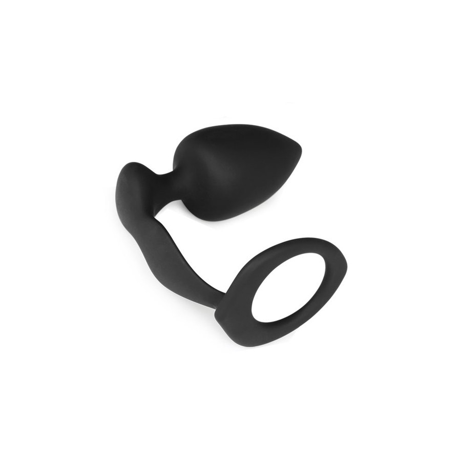 Plug et Cockring Silicone 8cm
