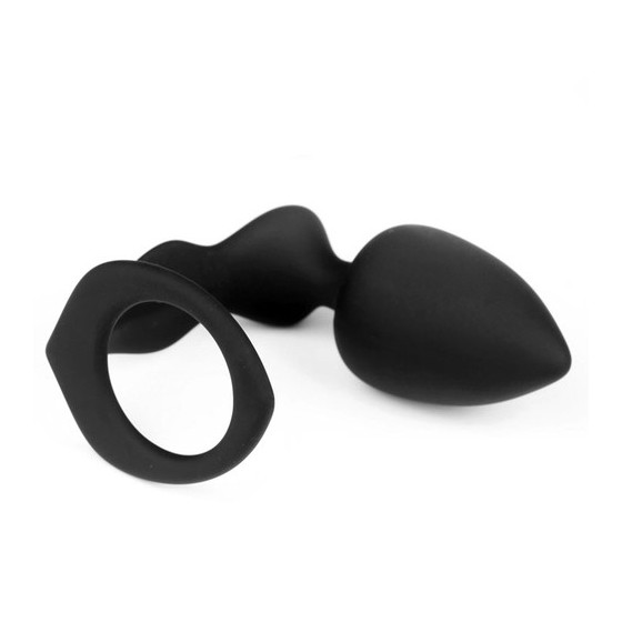 Plug et Cockring Silicone 8cm