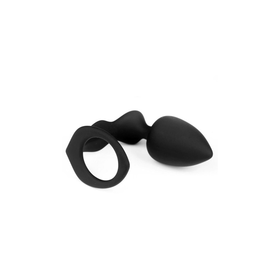 Plug et Cockring Silicone 8cm
