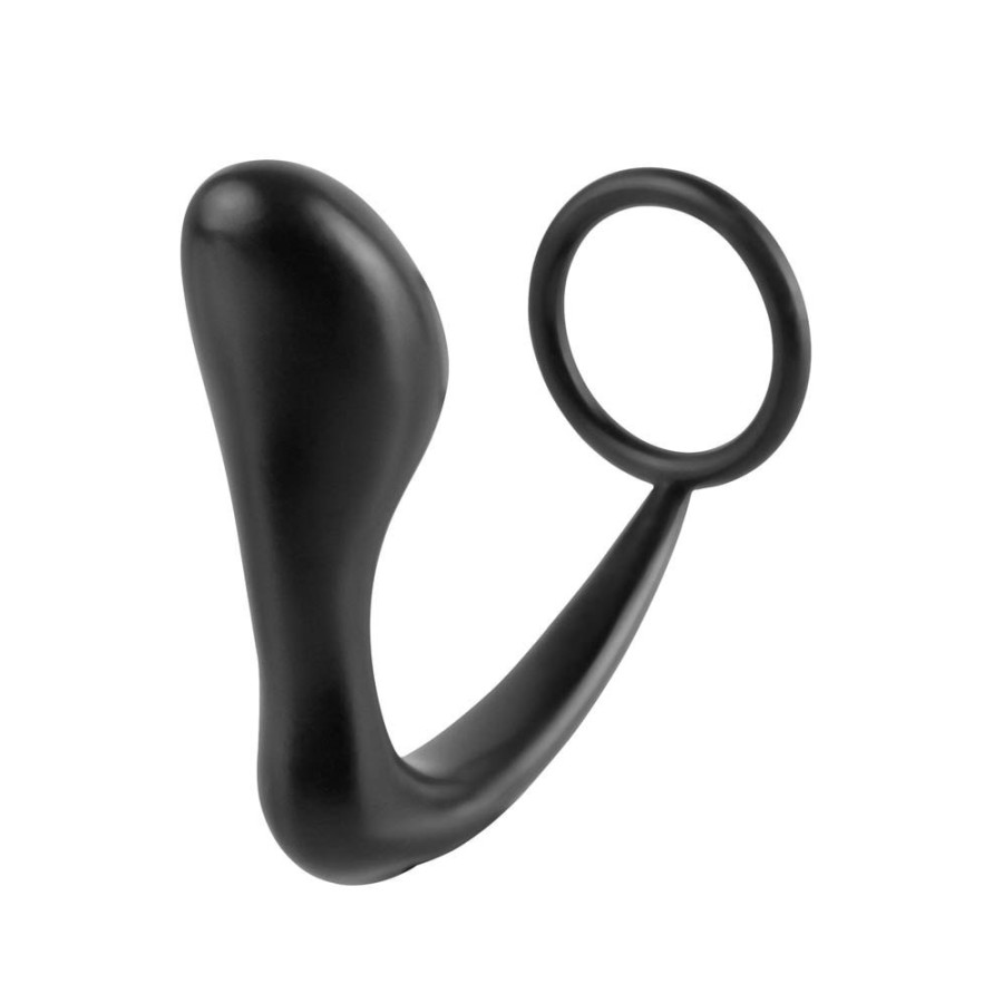Ass Gasm Plug et Cockring 10 x 3.2 cm Noir