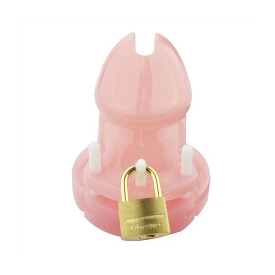 Cage de chasteté Mini Locky 6 x 3.2cm Rose