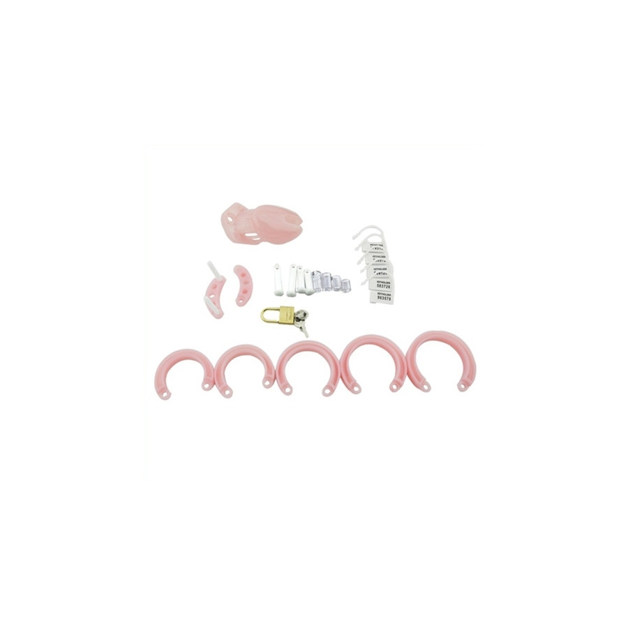Cage de chasteté Mini Locky 6 x 3.2cm Rose