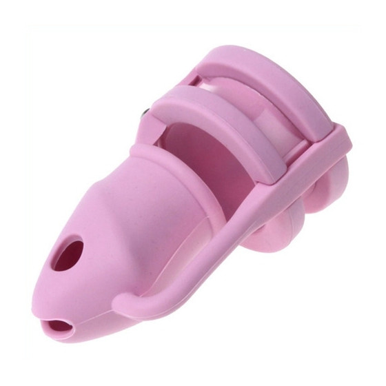 Cage de chasteté silicone Birdlocked 11 x 3.2 cm Rose