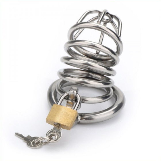 Cage de chasteté Birdy métal 8 x 3.5 cm