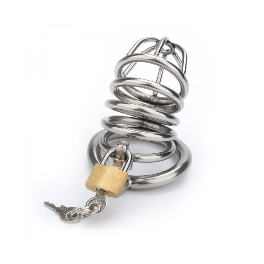 Cage de chasteté Birdy métal 8 x 3.5 cm