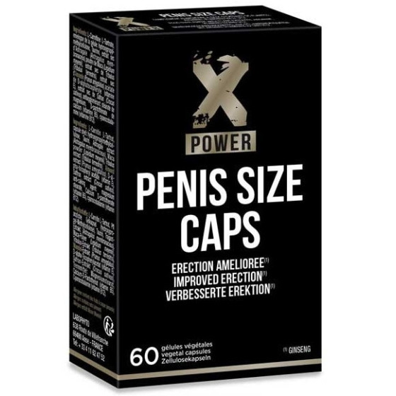 Stimulant d'érection Penis Size Caps XPower 60 Gélules