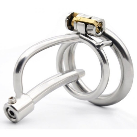 Cage de chasteté avec Tige Urètre 5cm - Diamètre 8mm