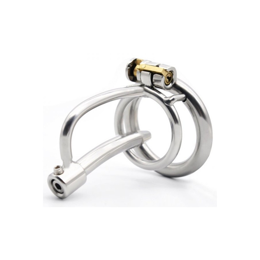 Cage de chasteté avec Tige Urètre 5cm - Diamètre 8mm