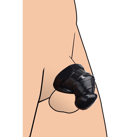 Cage de chasteté Detained 7cm Noire