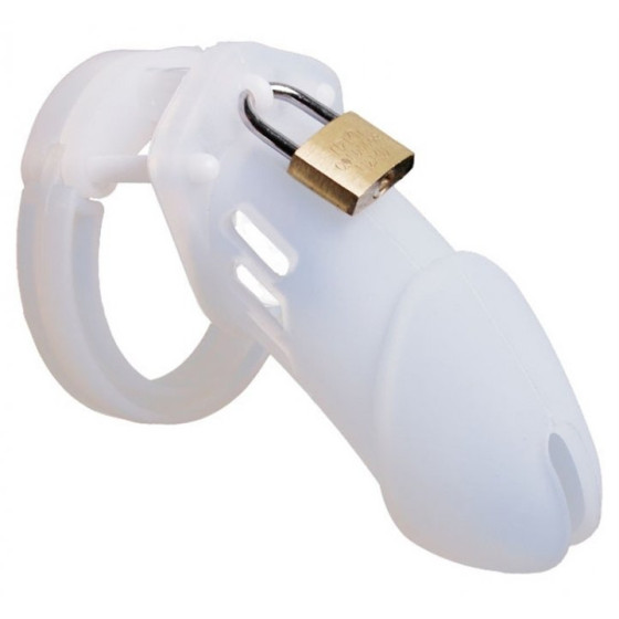 Cage de chasteté Silicone Bran 9 x 3cm Transparente
