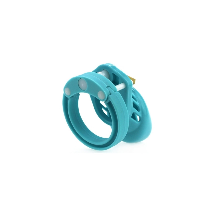 Cage de chasteté Silicone 7 x 3.3 cm Bleu