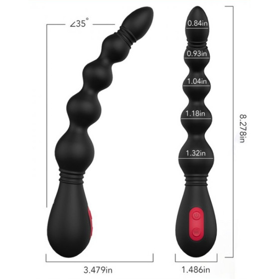 Stimulateur de prostate VINS 16 x 3.4 cm