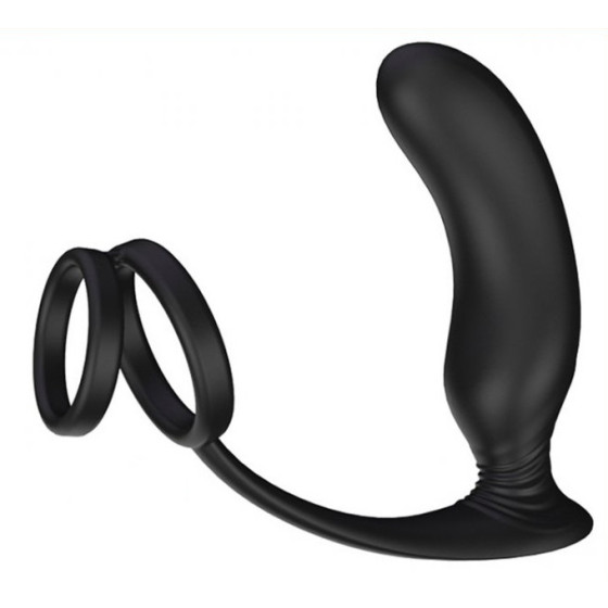 Plug vibrant et cockring Lanco 11 x 3.2 cm