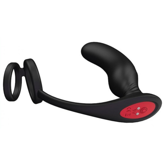 Plug vibrant et cockring Lanco 11 x 3.2 cm