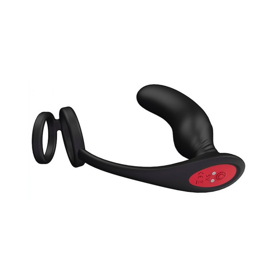 Plug vibrant et cockring Lanco 11 x 3.2 cm