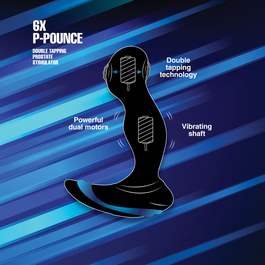 Stimulateur de prostate DOUBLE TAPPING 12 x 4 cm