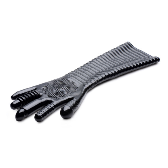 Gant Long Texturé Pleasure Fister Noir