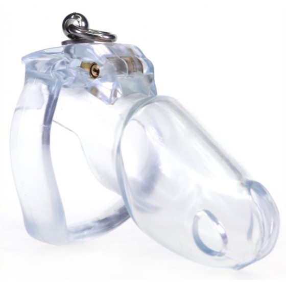 Cage de chasteté Dick Off 10 x 3cm Transparent