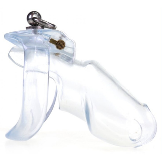 Cage de chasteté Dick Off 10 x 3cm Transparent