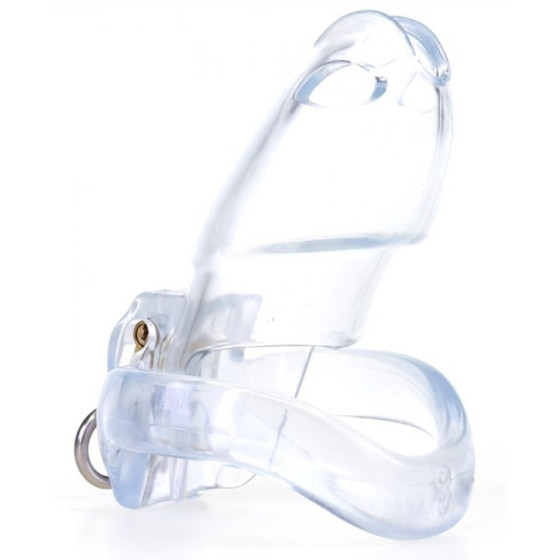 Cage de chasteté Dick Off 10 x 3cm Transparent