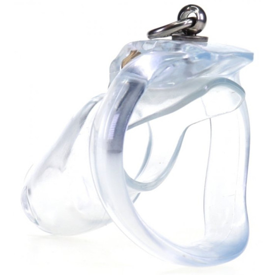 Cage de chasteté Dick Off 10 x 3cm Transparent