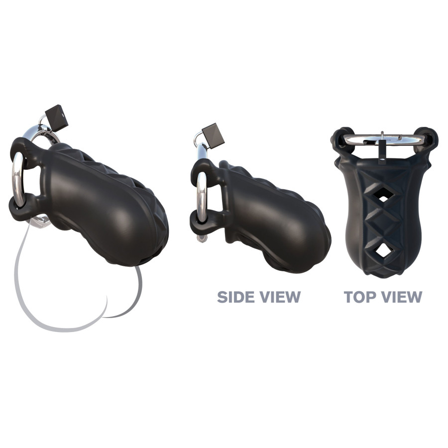 Cage de chasteté en silicone Cock Blocker 9 x 4cm