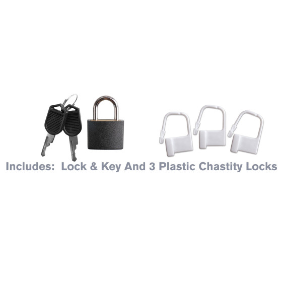 Cage de chasteté en silicone Cock Blocker 9 x 4cm
