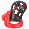 Cage de chasteté Joker 7.5 x 3cm Rouge-Noir