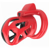 Cage de chasteté Joker 7.5 x 3cm Rouge-Noir