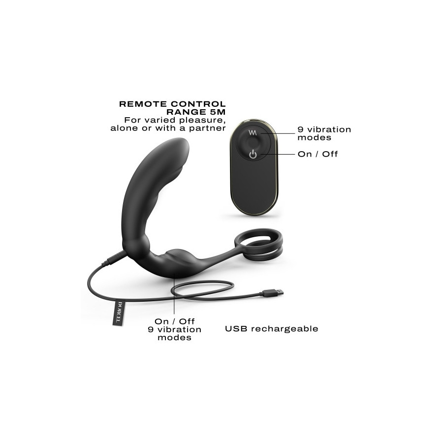 Cockring Plug Vibrant  P-Ring Dorcel 9 x 3.7cm