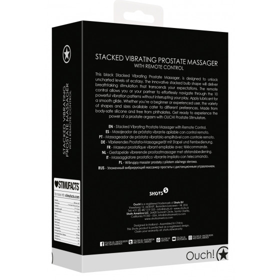 Stimulateur de prostate Stacked 10 x 3.6cm