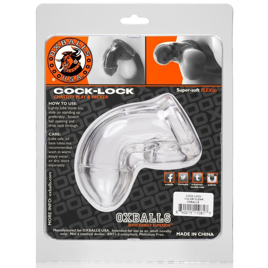 Gaine de pénis Cock Lock 10 x 4cm Transparente