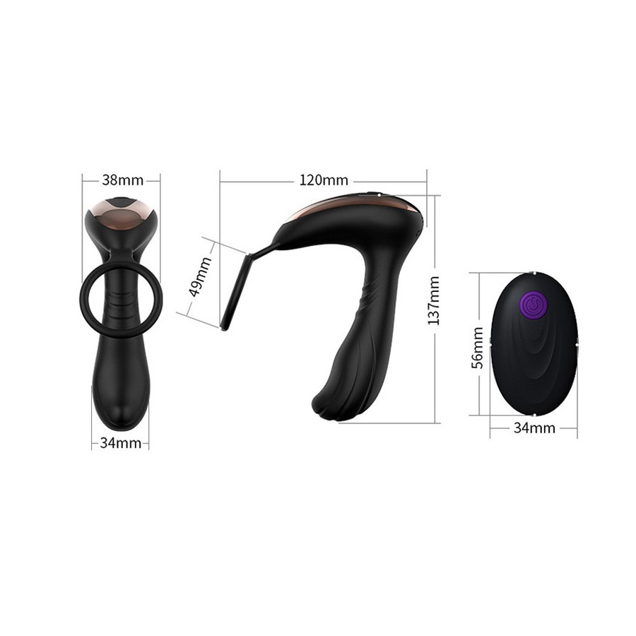 Stimulateur prostatique vibrant MASSAGE 10 x 4.3cm