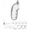 Cage de chasteté ManCage Modèle 06 14 x 4.5cm Transparente