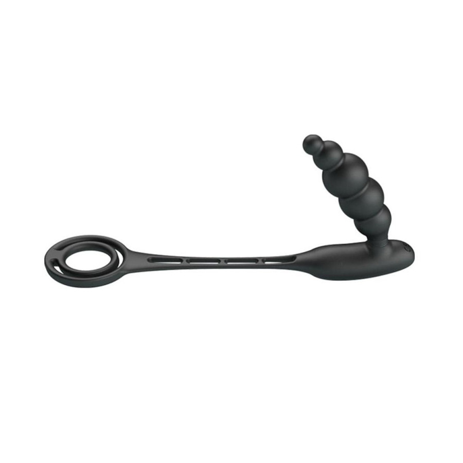 Plug vibrant avec Anneaux VIBRA PENIS 8 x 2.4 cm