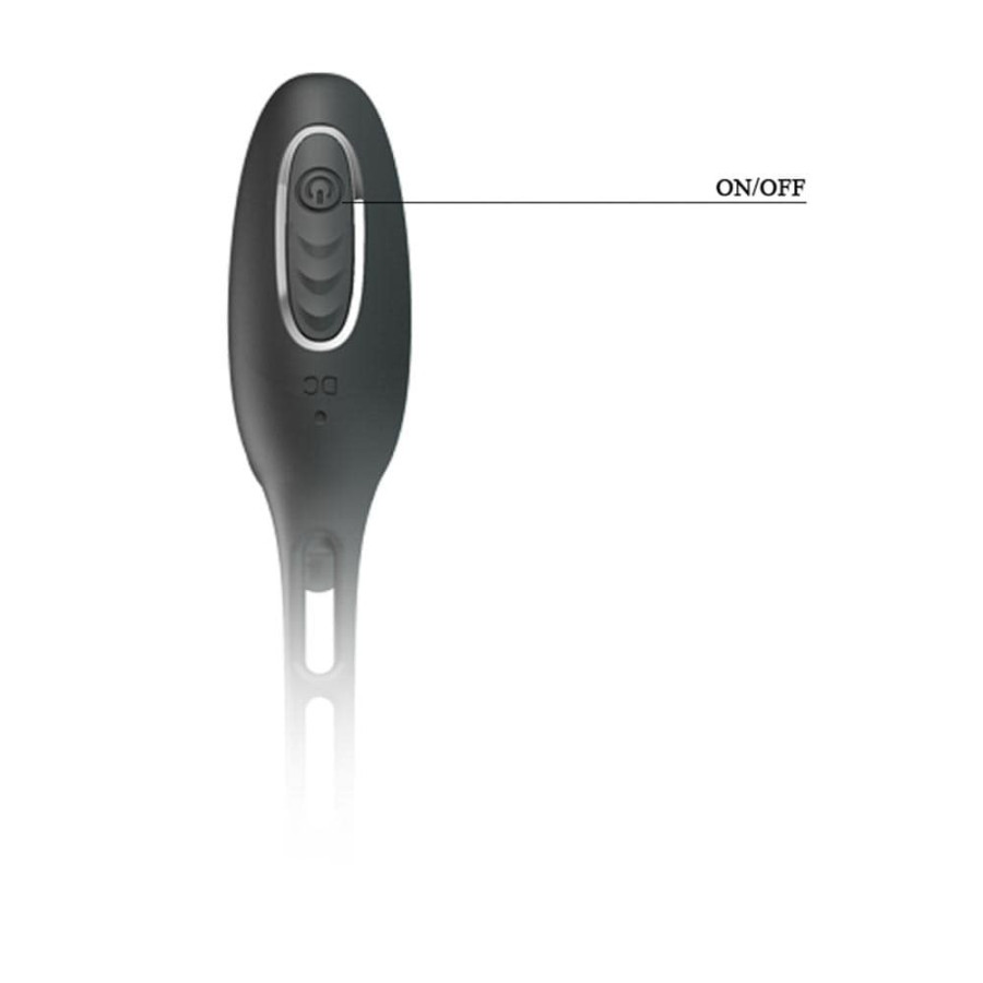 Plug vibrant avec Anneaux VIBRA PENIS 8 x 2.4 cm
