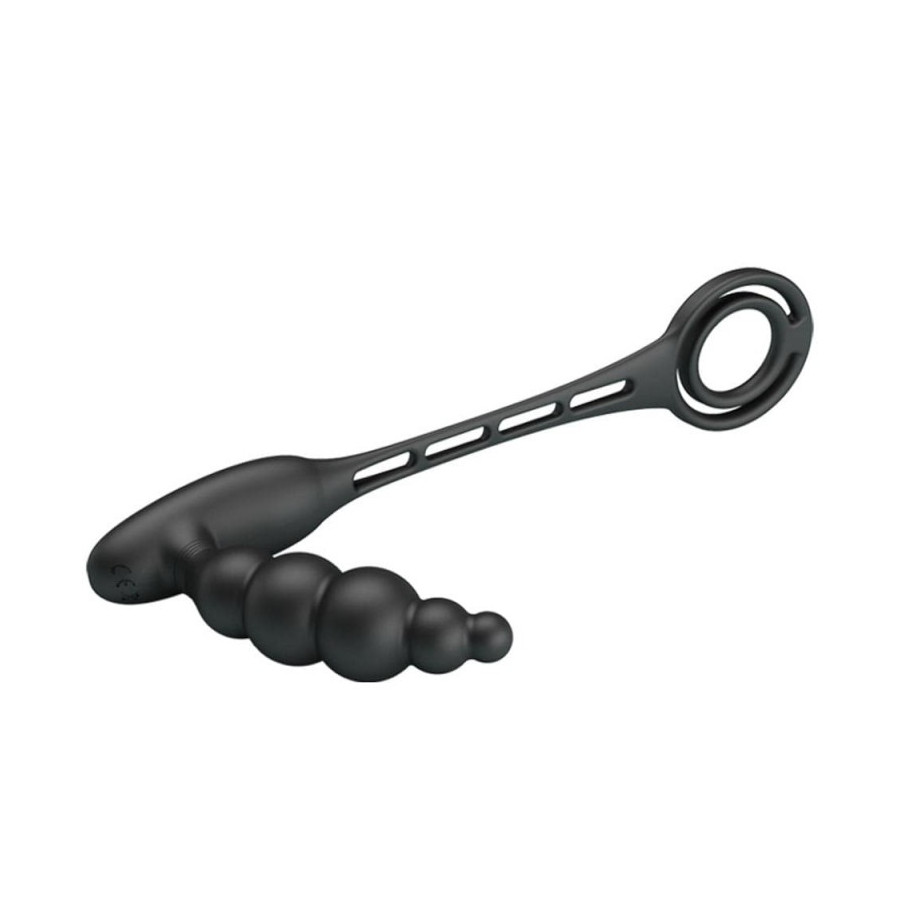 Plug vibrant avec Anneaux VIBRA PENIS 8 x 2.4 cm
