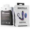 Cockring + Plug vibrant Black Hole Hueman 11 x 3.3cm