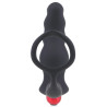 Cockring et plug vibrant Knight 10 x 3.5cm