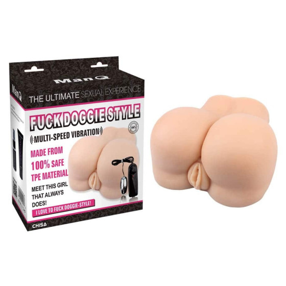 Masturbateur Fessier Vibrant Doggie Style Vulve-Anus